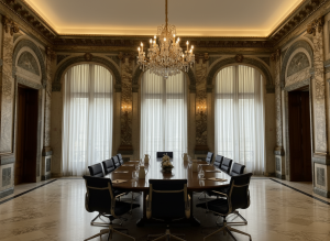 Une grande salle de réunion ancienne à Paris