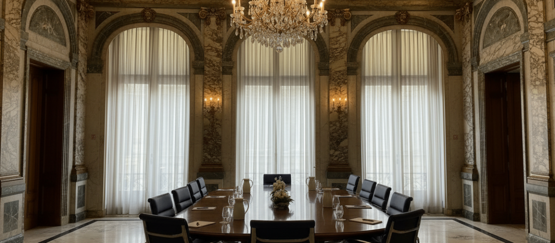 Une grande salle de réunion ancienne à Paris
